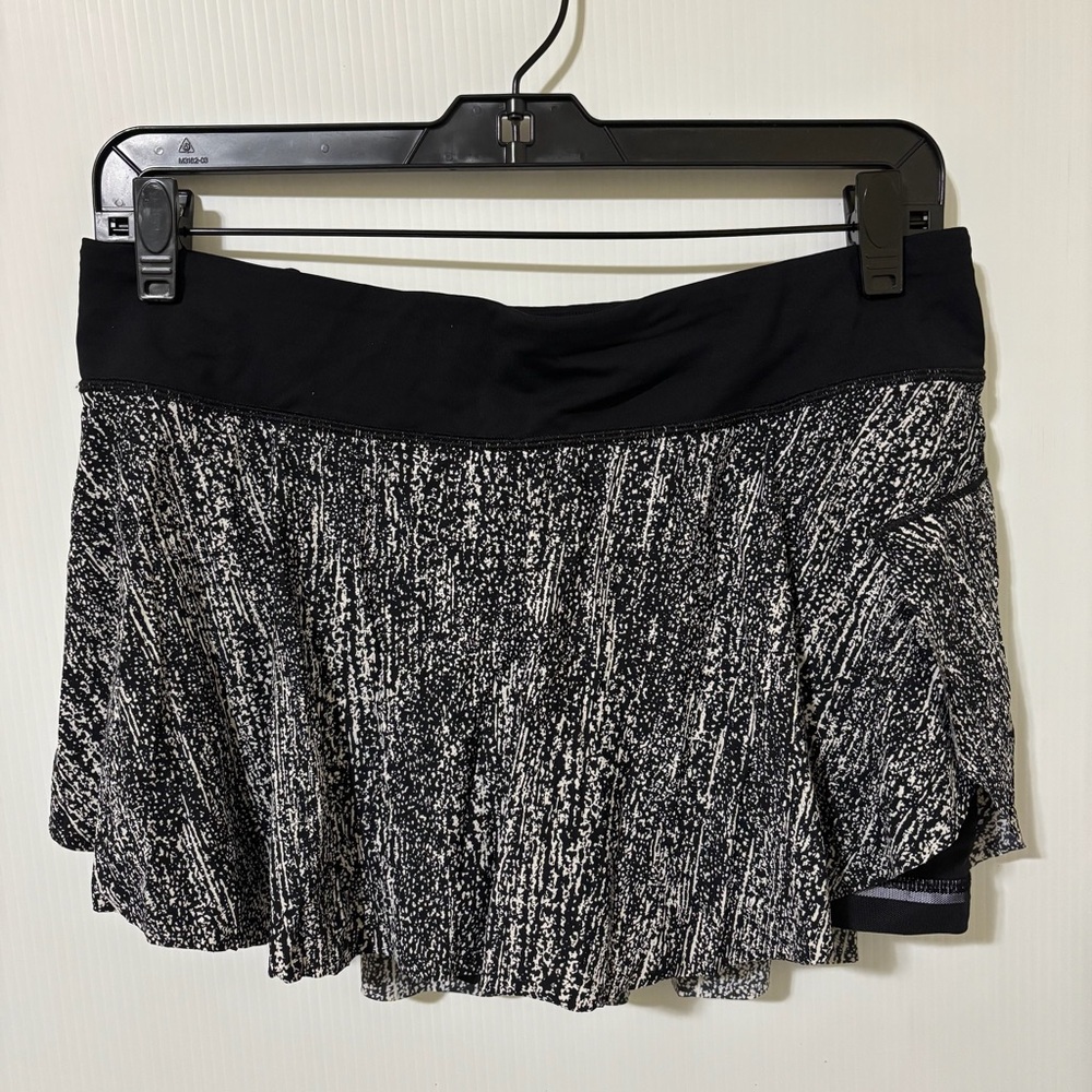 Lululemon Size 8 Printed Quick Pace Skirt Skort Athletic Workout Tennis